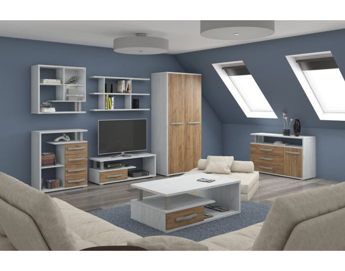 Obývacia izba Angel - craft biely / craft zlatý