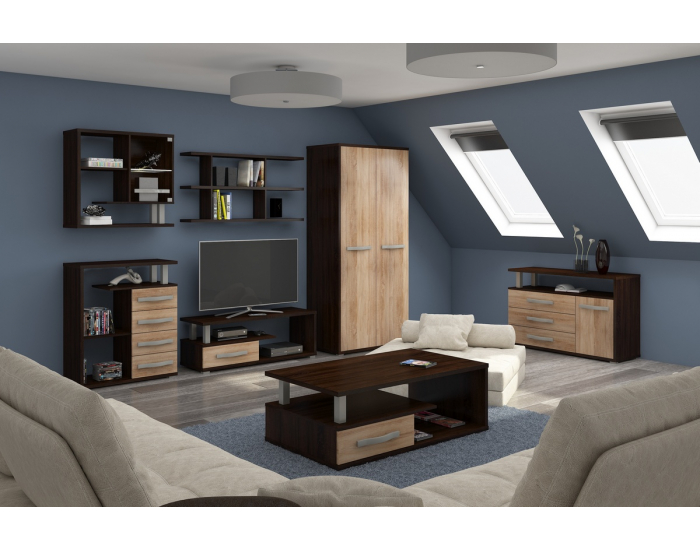 Študentská izba Angel - sonoma tmavá / sonoma svetlá