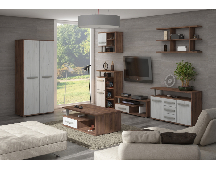 Obývacia izba Angel - craft tobaco / craft biely