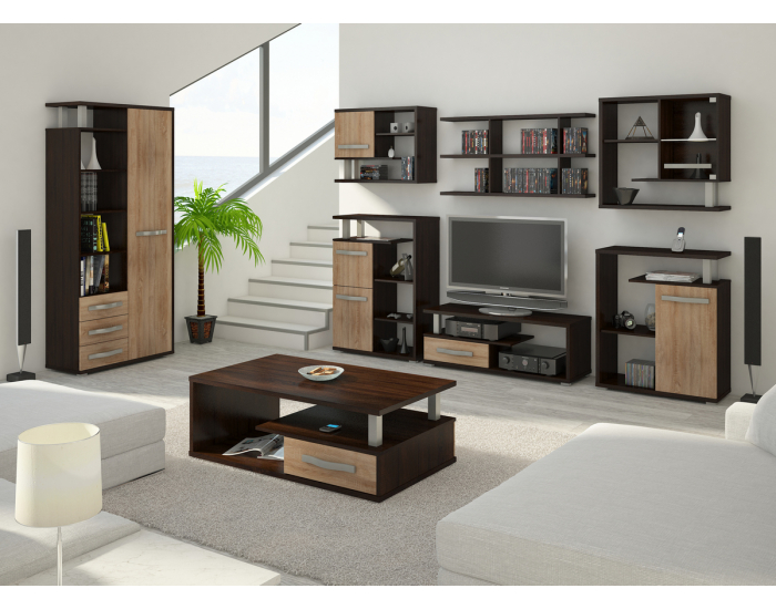 Študentská izba Angel - sonoma tmavá / sonoma svetlá