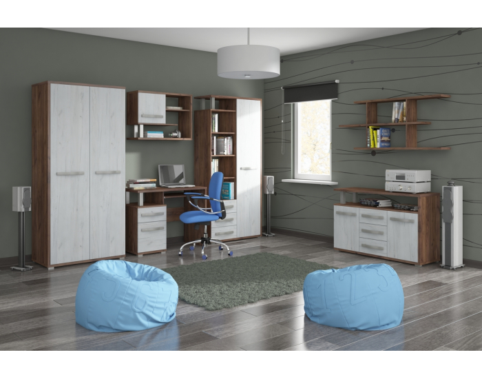 Obývacia izba Angel - craft tobaco / craft biely