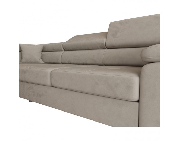 Rohová sedačka s rozkladom a úložným priestorom Anton Roh L - béžová