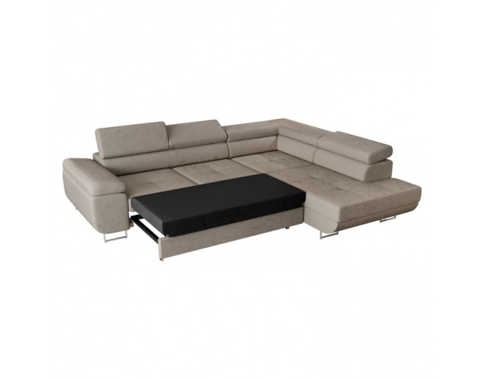 Rohová sedačka s rozkladom a úložným priestorom Anton Roh P - béžová