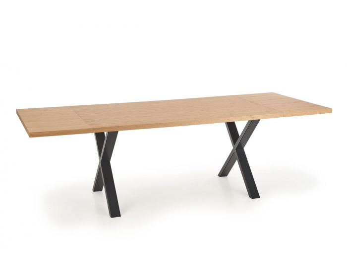 Jedálenský stôl Apex 160 - dub prírodný / čierna