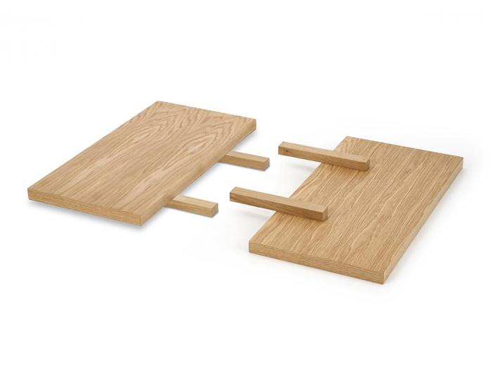 Predlžovacia doska k stolu (2 ks) Apex / Radus 90x45 cm - dub prírodný