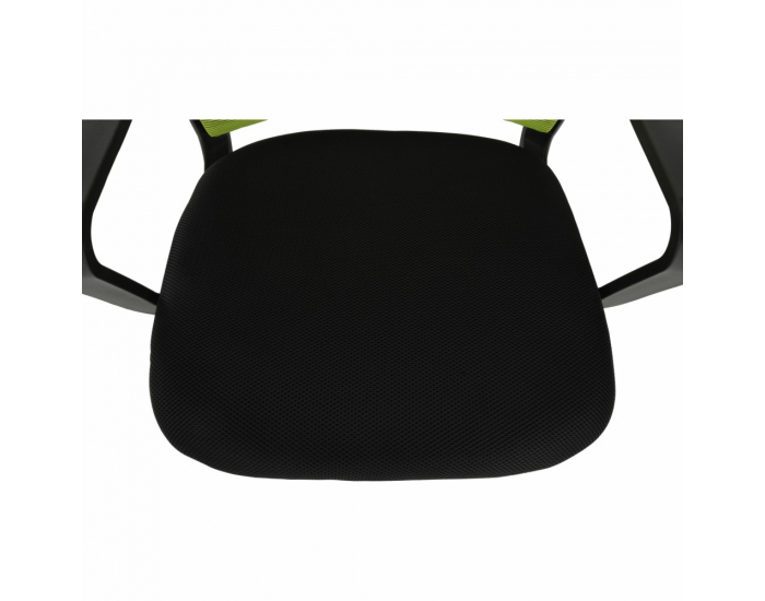 Kancelárska stolička s podrúčkami Apolo - zelená / čierna