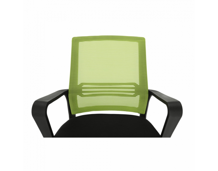 Kancelárska stolička s podrúčkami Apolo - zelená / čierna