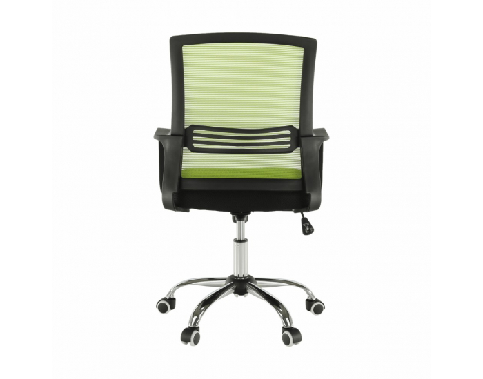 Kancelárska stolička s podrúčkami Apolo - zelená / čierna