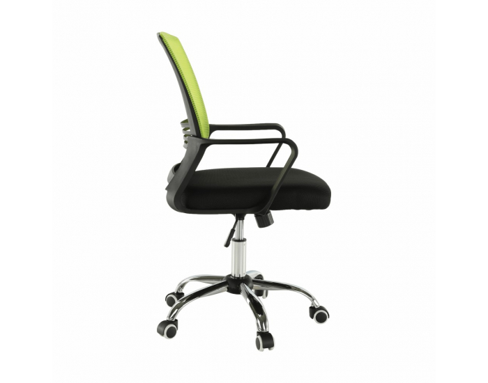 Kancelárska stolička s podrúčkami Apolo - zelená / čierna