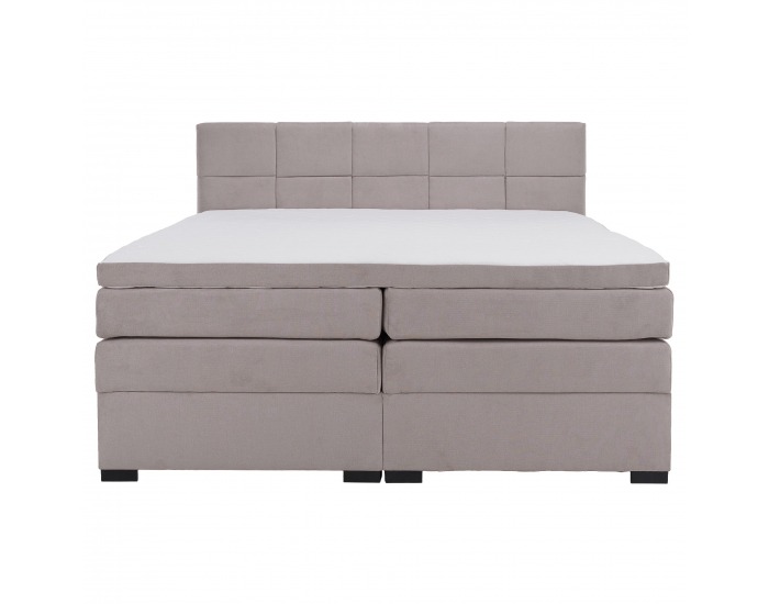 Boxspringová manželská pocketová posteľ April 160x200 cm - sivohnedá (taupe)