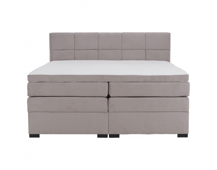 Boxspringová manželská pocketová posteľ April 160x200 cm - sivohnedá (taupe)