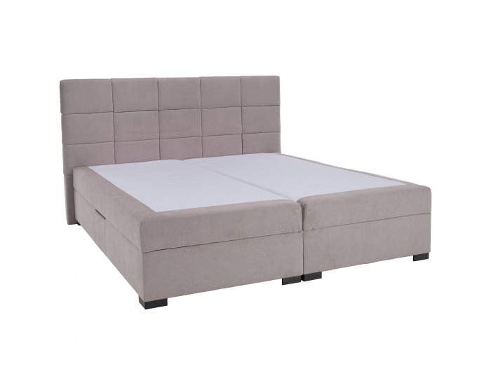 Boxspringová manželská pocketová posteľ April 160x200 cm - sivohnedá (taupe)
