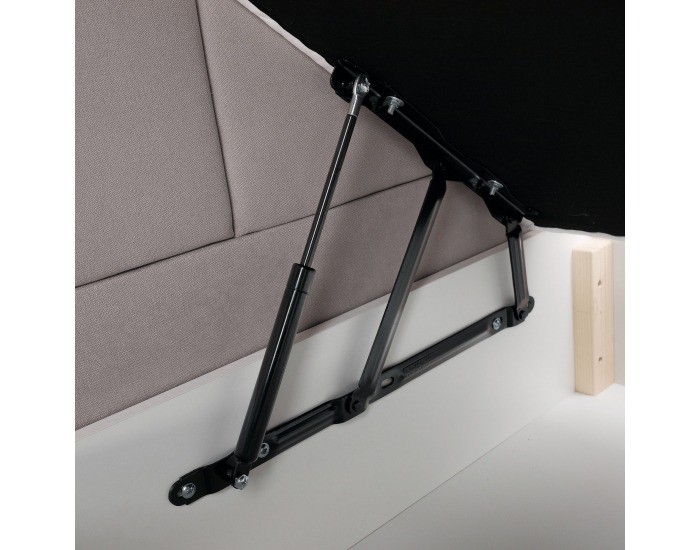 Boxspringová manželská pocketová posteľ April 160x200 cm - sivohnedá (taupe)