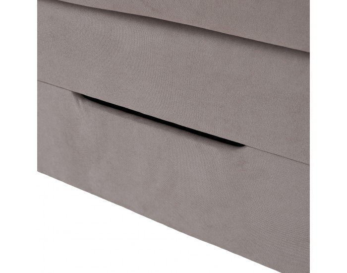 Boxspringová manželská pocketová posteľ April 160x200 cm - sivohnedá (taupe)