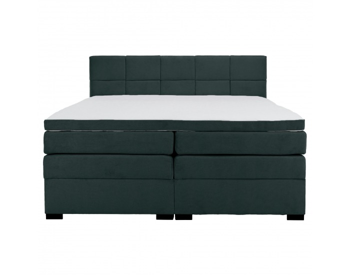 Boxspringová manželská pocketová posteľ April 160x200 cm - zelená
