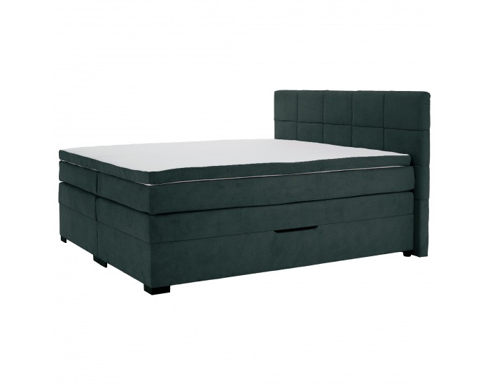 Boxspringová manželská pocketová posteľ April 160x200 cm - zelená