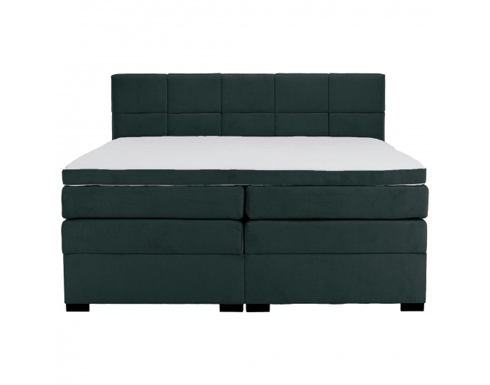 Boxspringová manželská pocketová posteľ April 160x200 cm - zelená