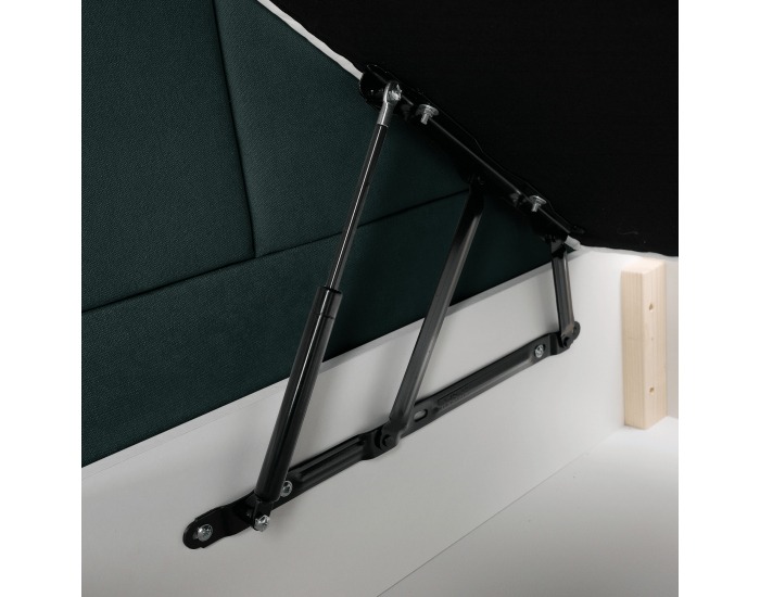 Boxspringová manželská pocketová posteľ April 160x200 cm - zelená