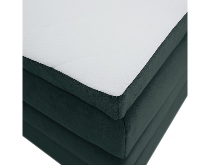 Boxspringová manželská pocketová posteľ April 160x200 cm - zelená