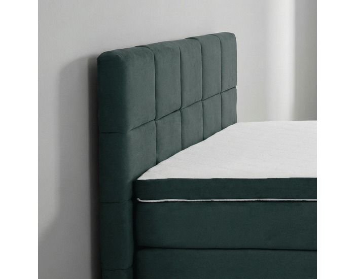 Boxspringová manželská pocketová posteľ April 160x200 cm - zelená