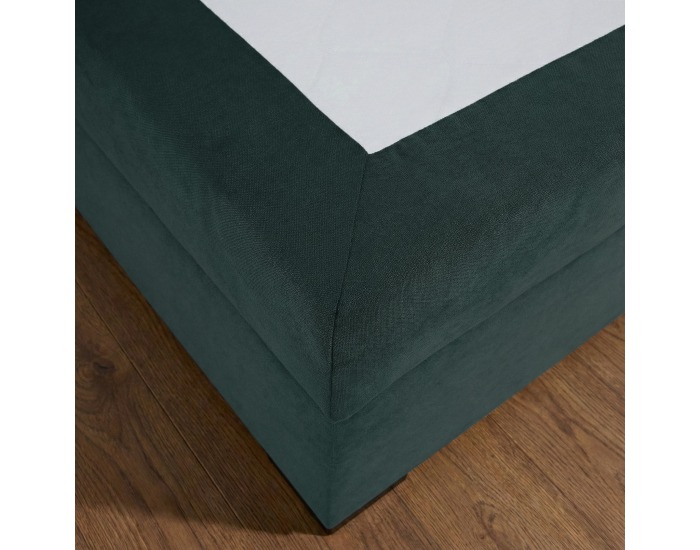 Boxspringová manželská pocketová posteľ April 160x200 cm - zelená