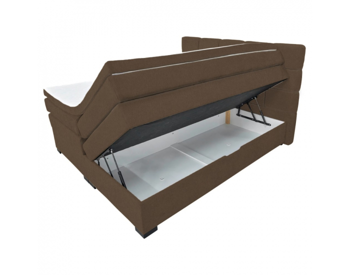 Boxspringová manželská pocketová posteľ April 180x200 cm - hnedá