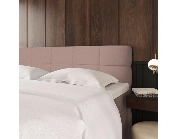 Boxspringová manželská pocketová posteľ April 180x200 cm - ružová