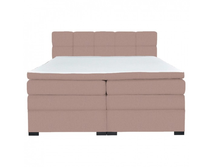 Boxspringová manželská pocketová posteľ April 180x200 cm - ružová