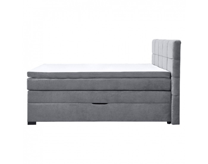 Boxspringová manželská pocketová posteľ April 180x200 cm - sivá