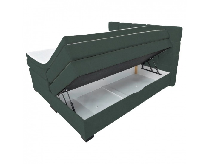 Boxspringová manželská pocketová posteľ April 180x200 cm - zelená