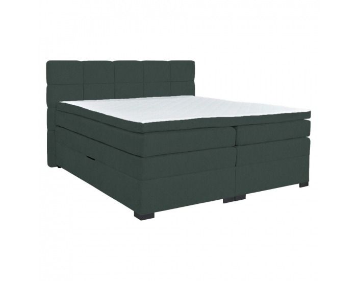 Boxspringová manželská pocketová posteľ April 200x200 cm - zelená