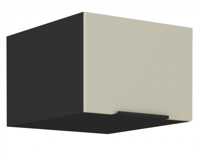 Horná kuchynská skrinka Araka 50 NAGU-36 1F - kašmír / čierna