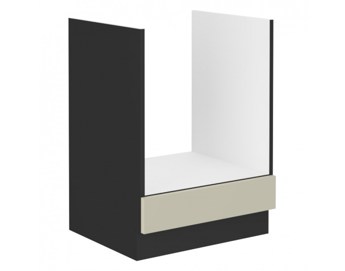 Dolná kuchynská skrinka Araka 60 D GAZ BB - kašmír / čierna