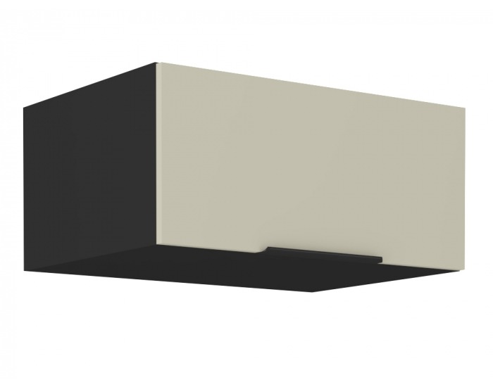 Horná kuchynská skrinka Araka 80 NAGU-36 1F - kašmír / čierna