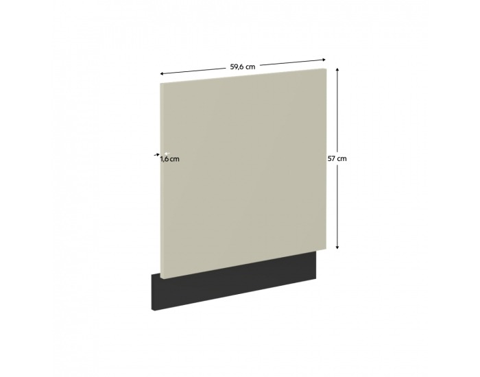 Dvierka na umývačku Araka ZM 57x59,6 cm - kašmír / čierna