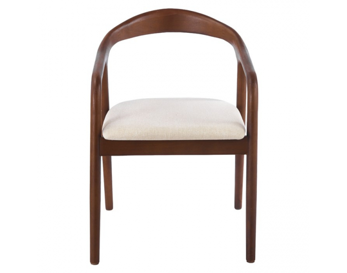 Jedálenská stolička Ardet - orech / béžová