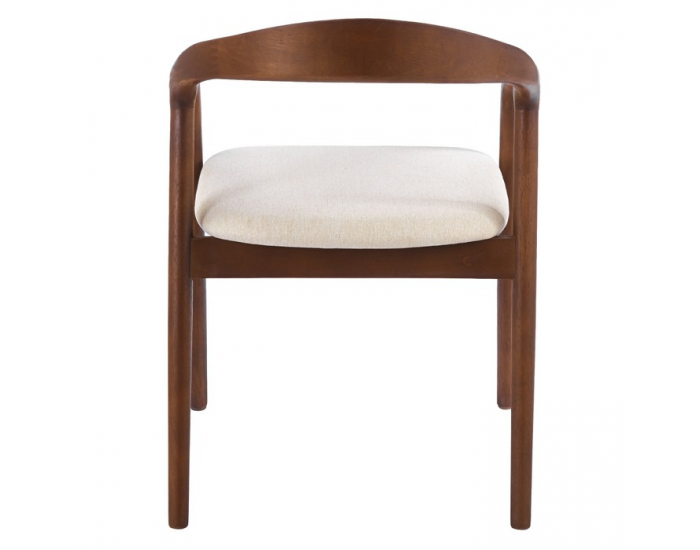 Jedálenská stolička Ardet - orech / béžová