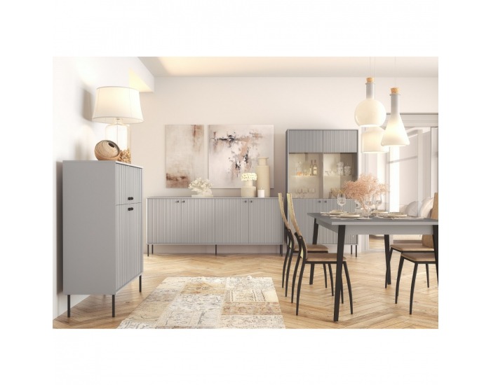 Konferenčný stolík Aris - sivá / čierna