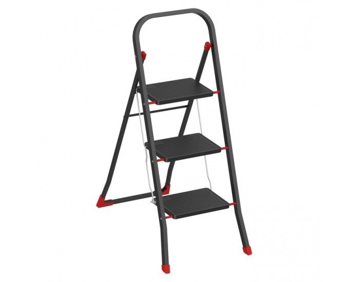Skladacie schodíky Arko 3 - čierna