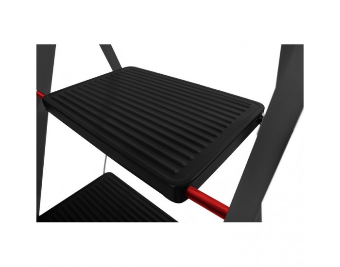 Skladacie schodíky Arko 3 - čierna