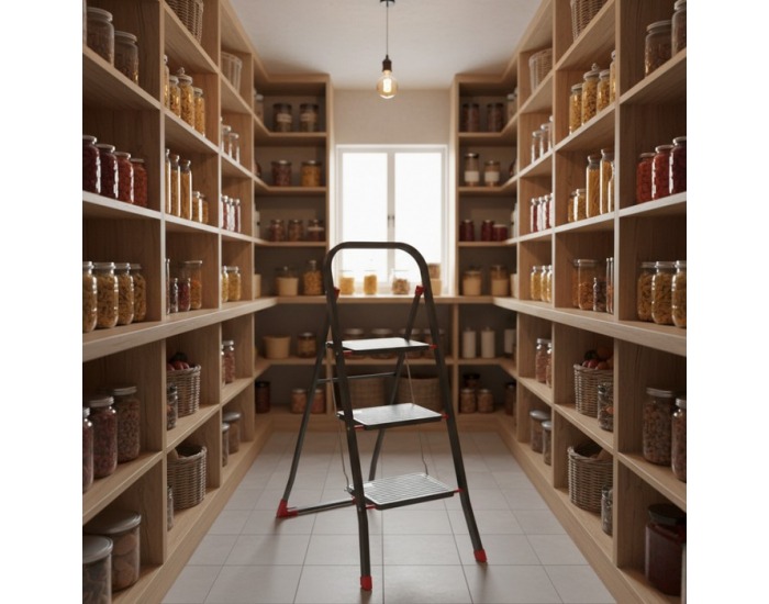 Skladacie schodíky Arko 3 - čierna