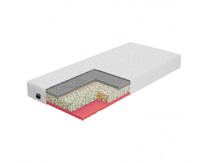 Obojstranný penový matrac (2 ks) Arony 80x200 cm - biela