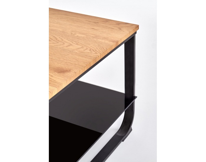 Konferenčný stolík Artiga - dub zlatý / čierna