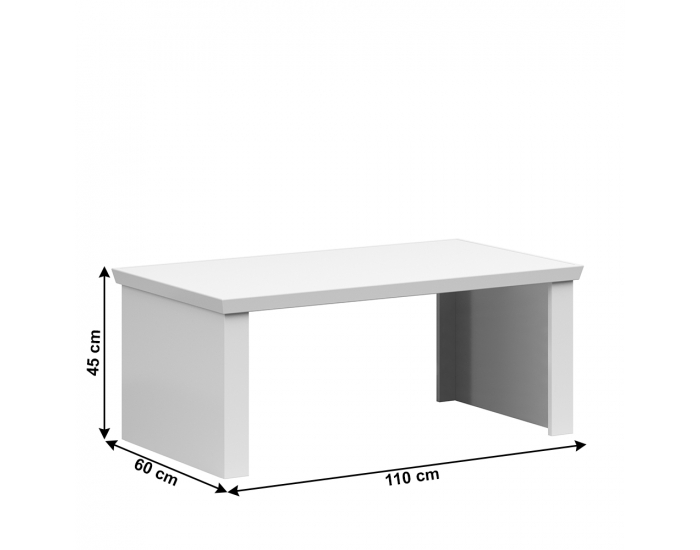 Konferenčný stolík Aryan - biela