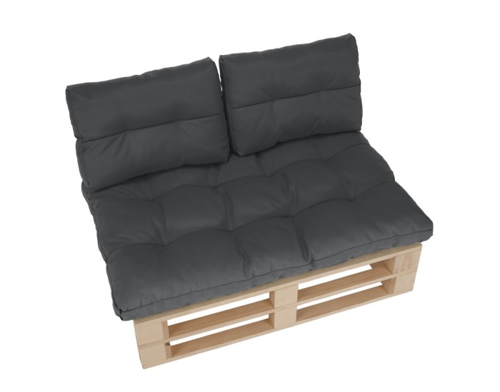 Vankúše na paletové sedenie Aryo 2 New - tmavosivá