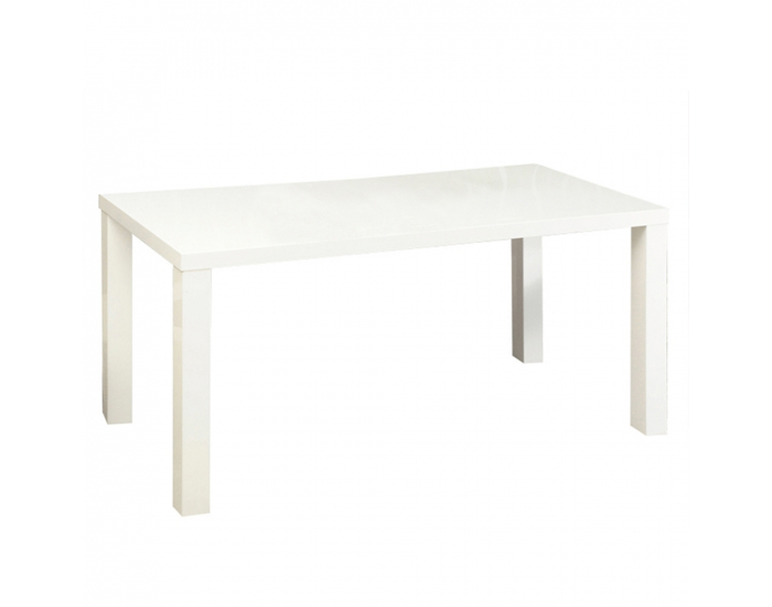 Jedálenský stôl Asper New Typ 4 - biely vysoký lesk
