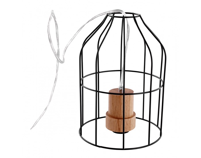 Visiaca lampa Astok - čierna