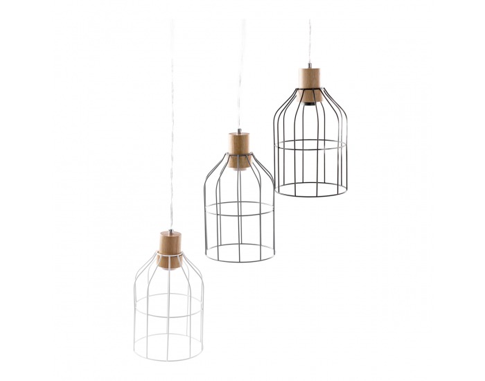 Visiaca lampa Astok - čierna