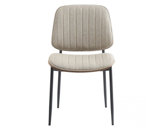 Jedálenská stolička Atina - svetlohnedá / orech / čierna