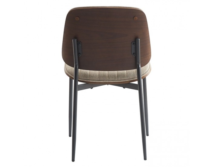 Jedálenská stolička Atina - svetlohnedá / orech / čierna